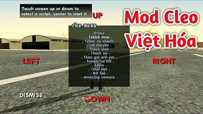 Cleo mod - phần mềm tùy chỉnh trên trò chơi GTA San
