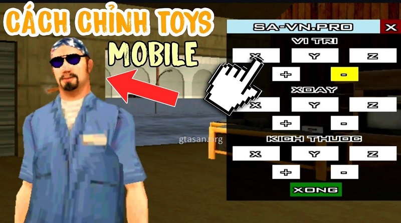Hướng dẫn chỉnh toys GTA San chuẩn, dễ hiểu cho người mới tại GTA San - gtasan.org