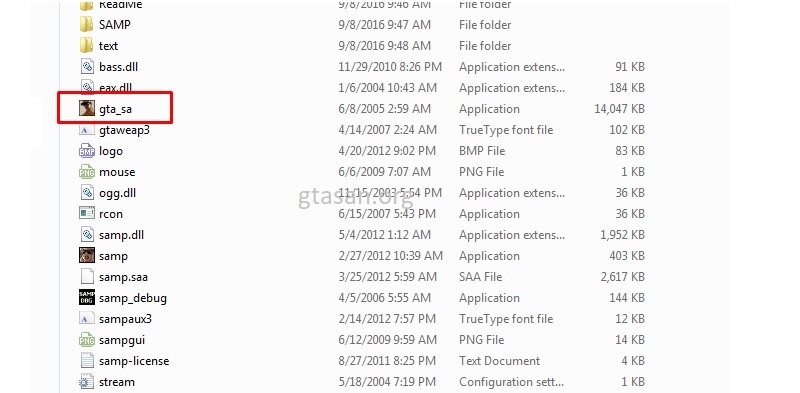 Run the gta_sa.exe