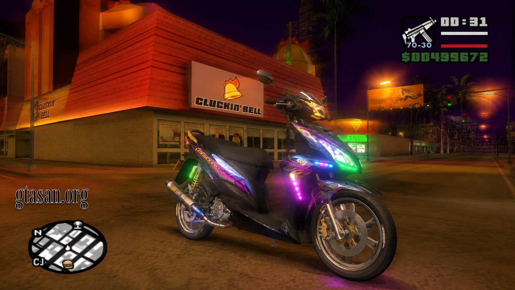 Điểm đặt biệt của Bộ Pack Mod Xe Độ GTA San